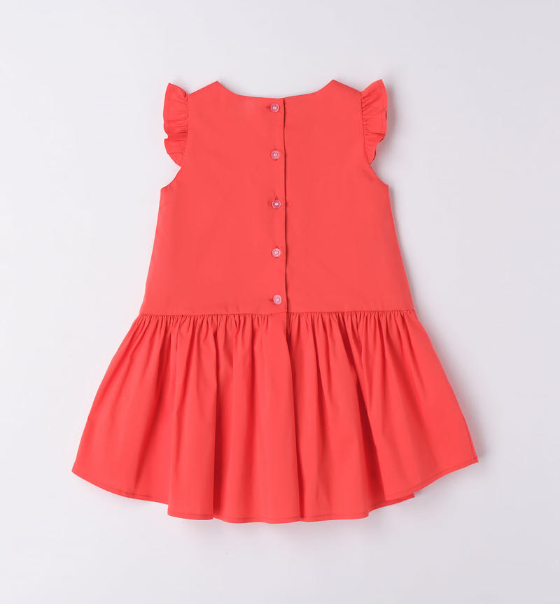 Sarabanda cool dress for girls from 9 months to 8 years ROSSO-2152
