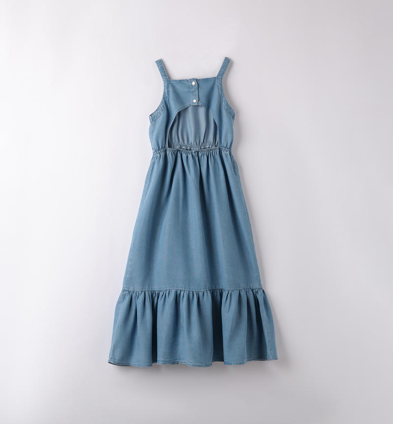 Sarabanda cool dress for girls from 8 to 16 years BLU CHIARO LAVATO-7310