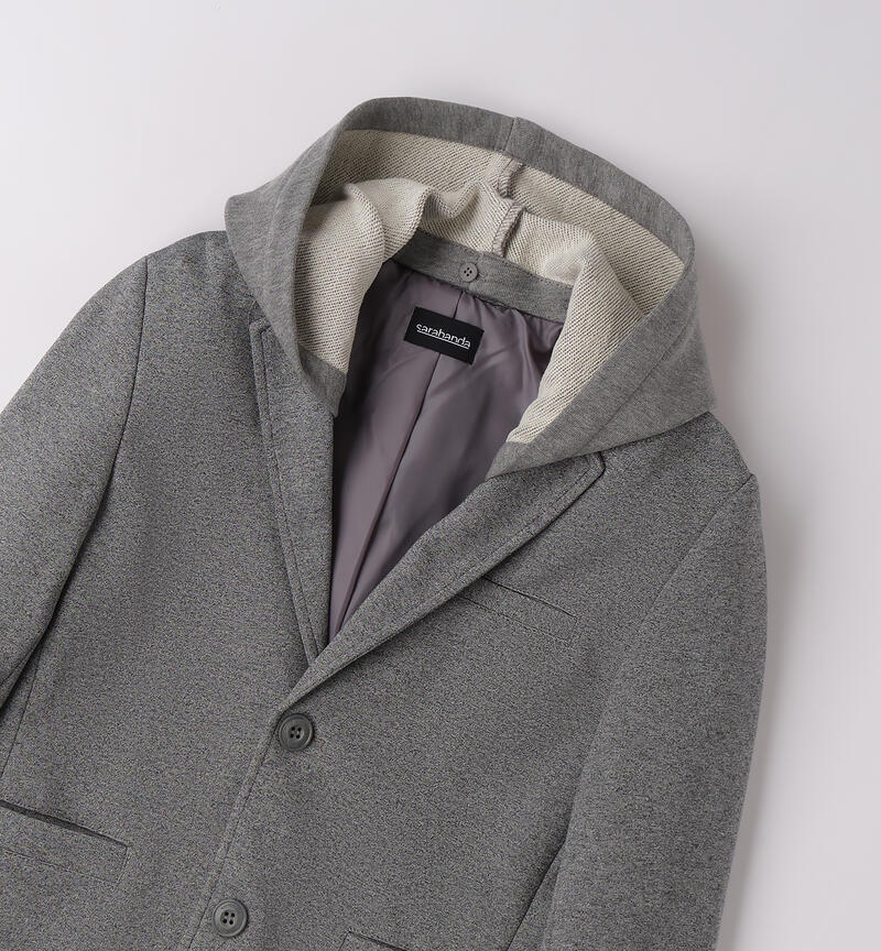 Giacca bambino sportiva GRIGIO MELANGE-8992