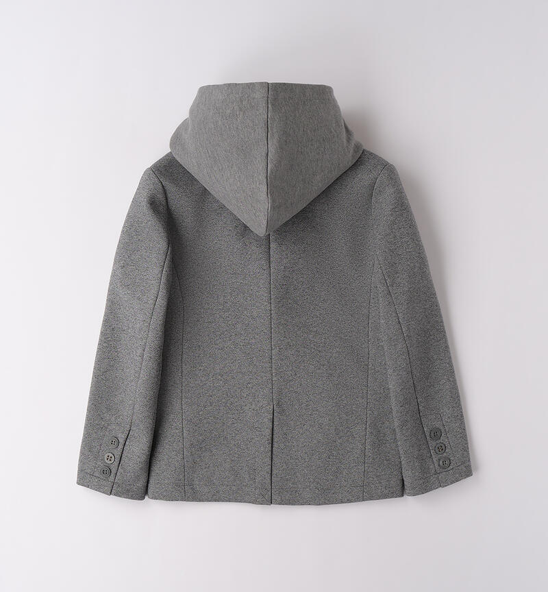 Giacca bambino sportiva GRIGIO MELANGE-8992