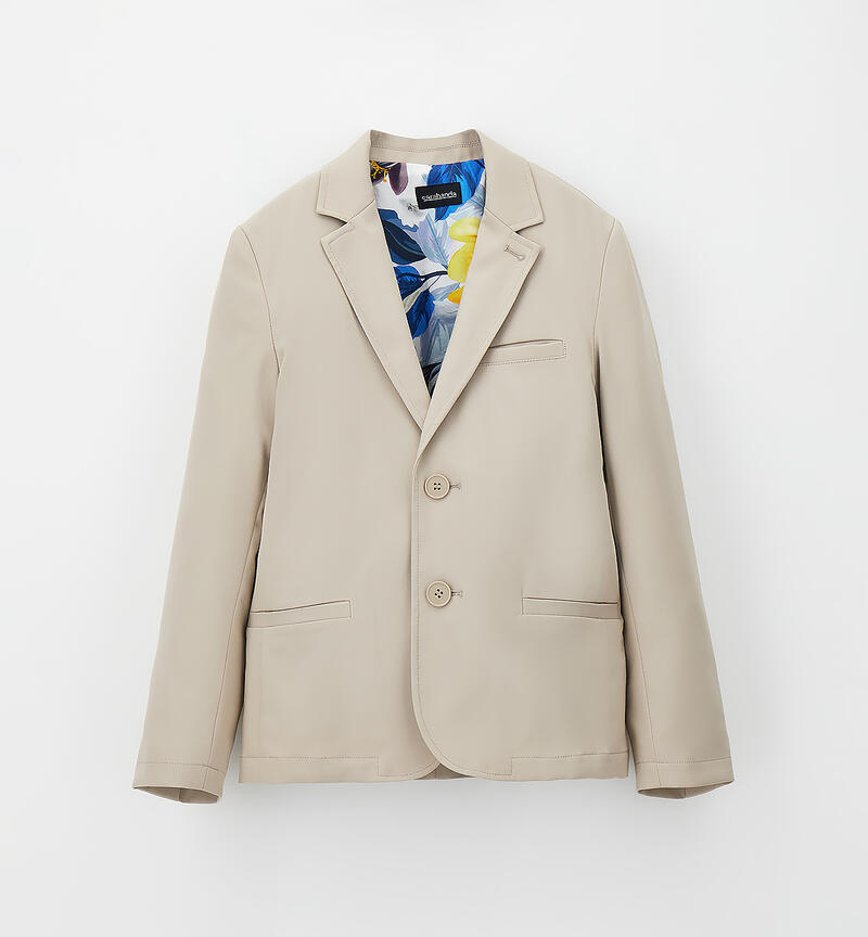 Formal jacket for boys BEIGE SCURO-0445