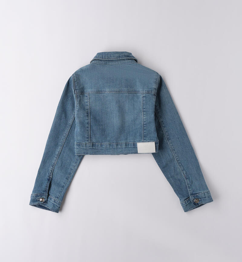 Giacca di jeans ragazza LAVATO CHIARISSIMO-7300