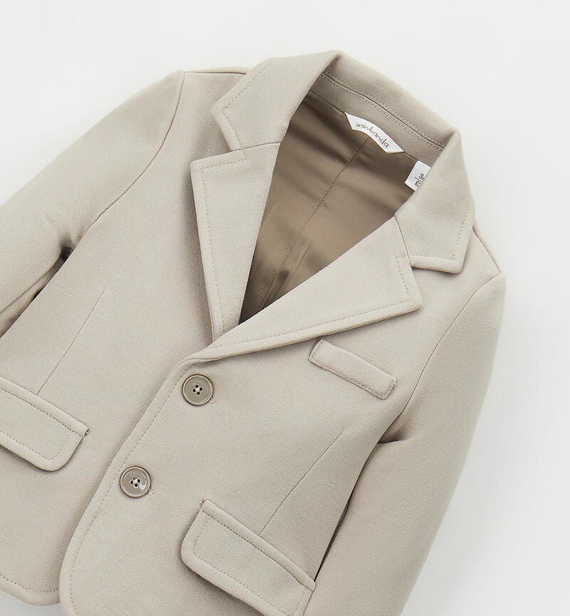 Giacca elegante neonato BEIGE SCURO-0445