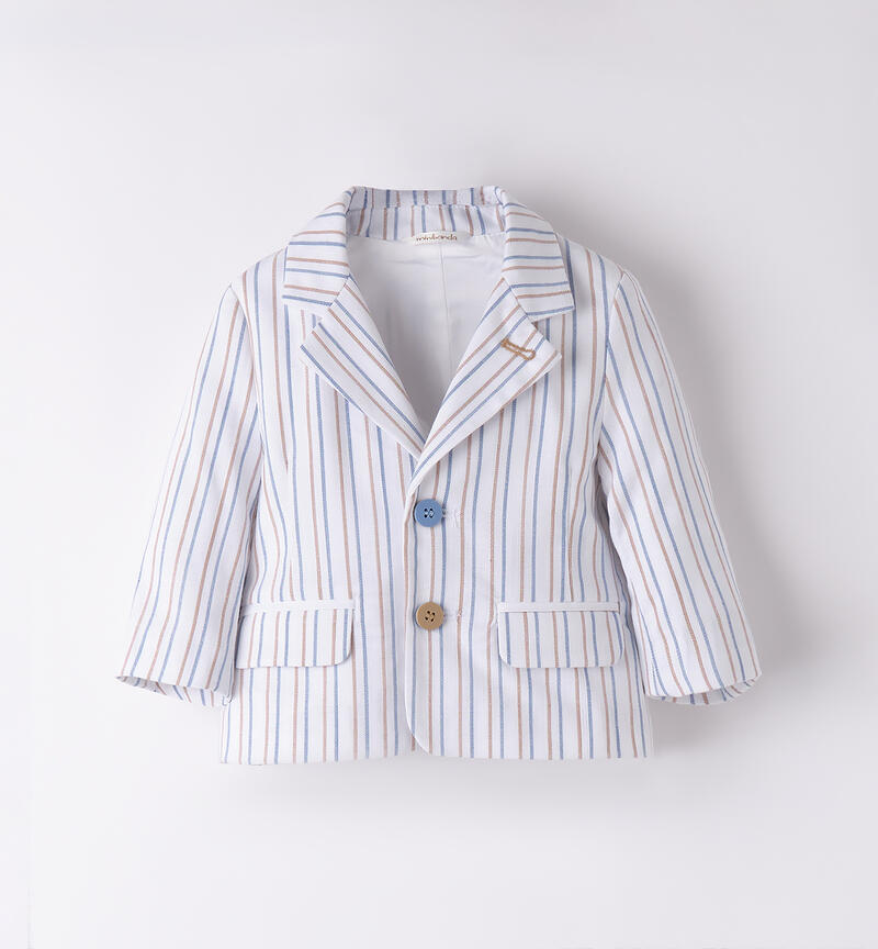 Giacca elegante neonato BIANCO-0113