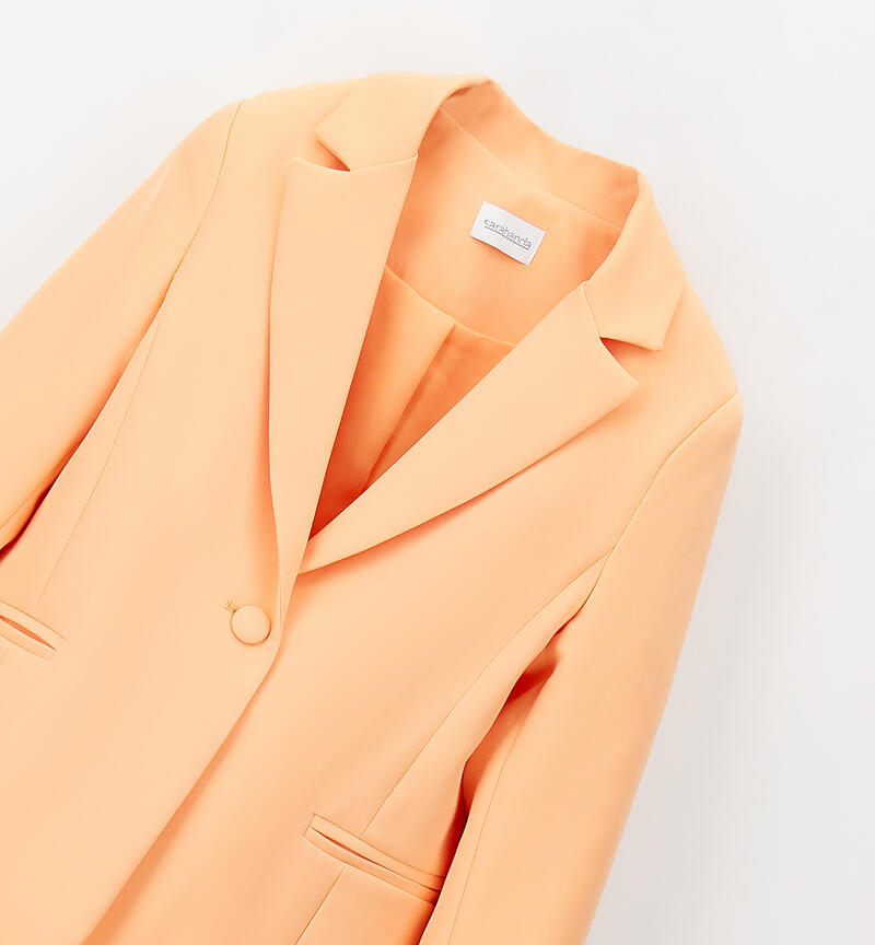 Elegant girl jacket ARANCIO-1932