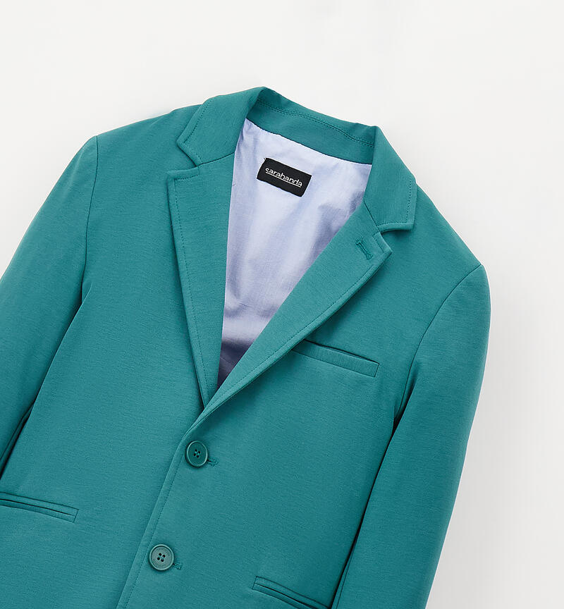 Elegant jacket for boys VERDE SCURO-4537