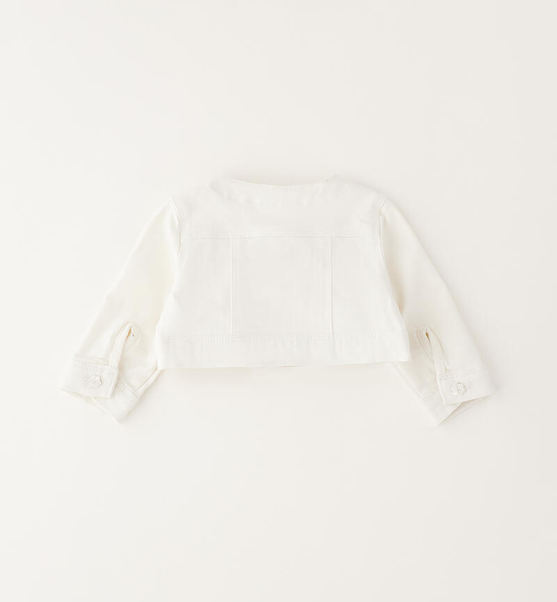 Minibanda baby girl jacket BIANCO-0113