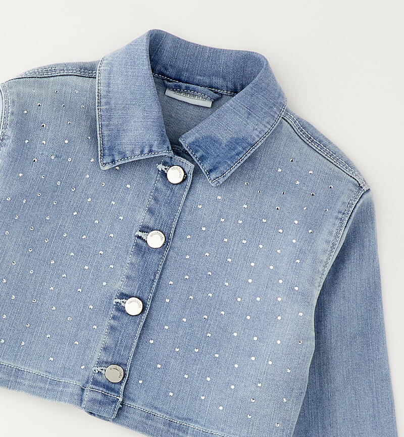 Giacchetto in denim bambina LAVATO CHIARISSIMO-7300