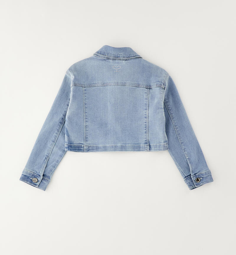 Giacchetto in denim bambina LAVATO CHIARISSIMO-7300