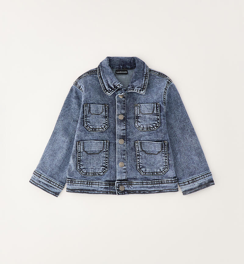 Denim jacket for children MARBLE STONE-7100