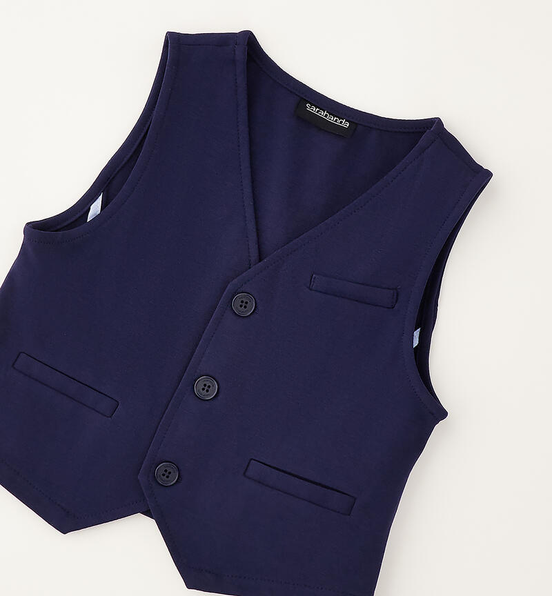 Boy's formal waistcoat NAVY-3854