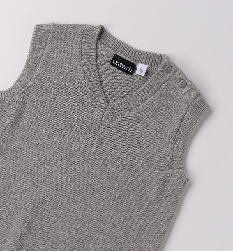 Gilet da bambino GRIGIO-8961