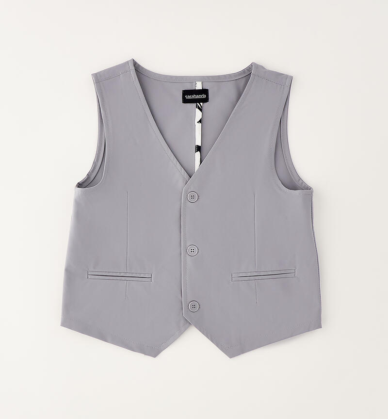Elegant vest for boys GRIGIO-0519