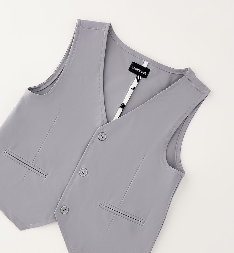 Elegant vest for boys GRIGIO-0519