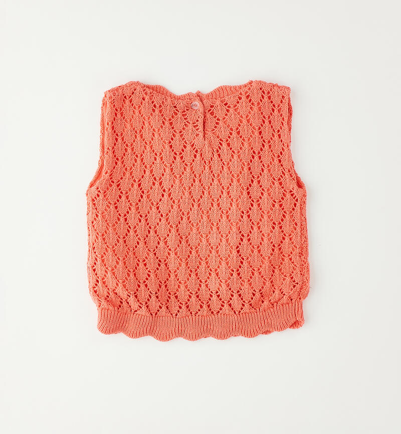 Gilet in tricot bambina CORALLO-2143