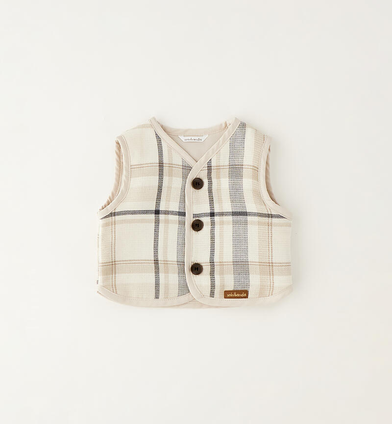 Elegant baby vest LATTE-0115