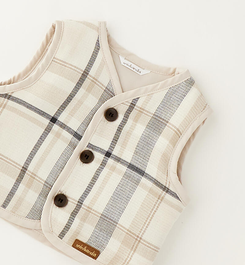 Elegant baby vest LATTE-0115