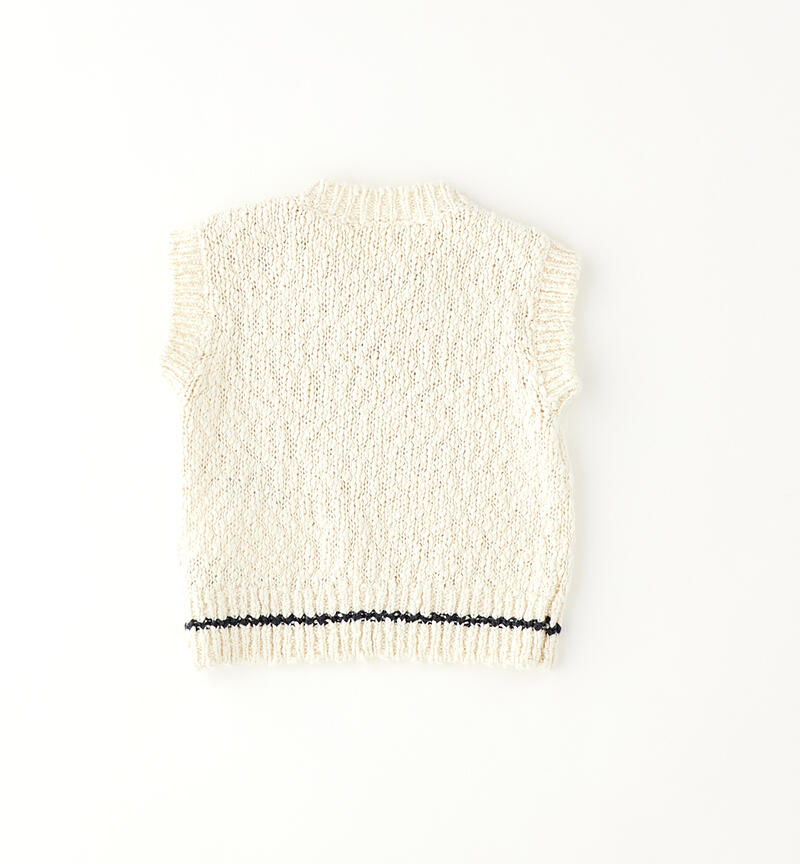 Gilet neonato Minibanda BEIGE-0151