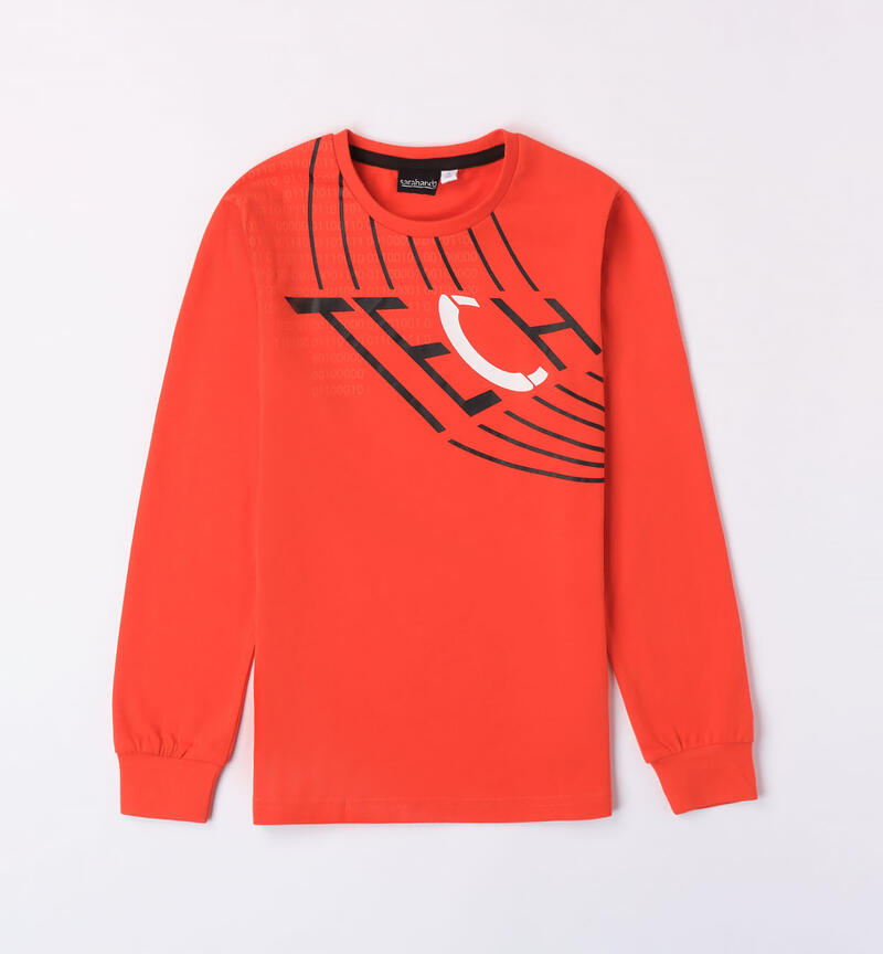 Sarabanda 100% cotton crew neck for boys from 8 to 16 years PAPAIA-2214
