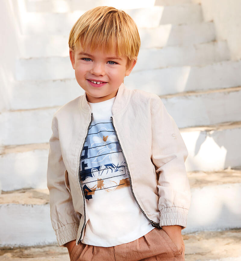 Sarabanda children's jacket BEIGE-0172