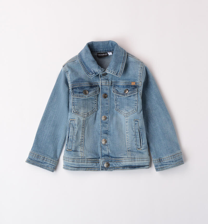 Boys' denim jacket  LAVATO CHIARISSIMO-7300