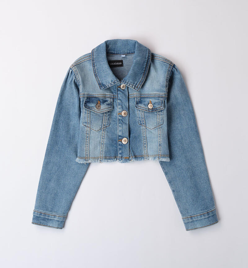 Denim jacket for girls LAVATO CHIARISSIMO-7300