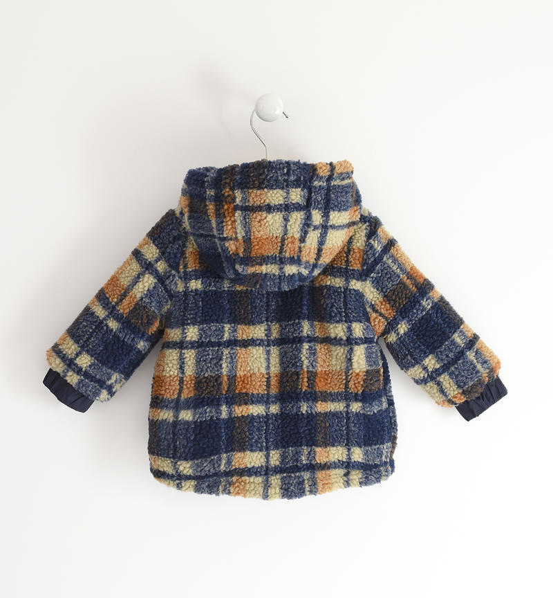Sarabanda boy's 100 grammes, check-pattern jacket from 9 months to 8 years NAVY-3854