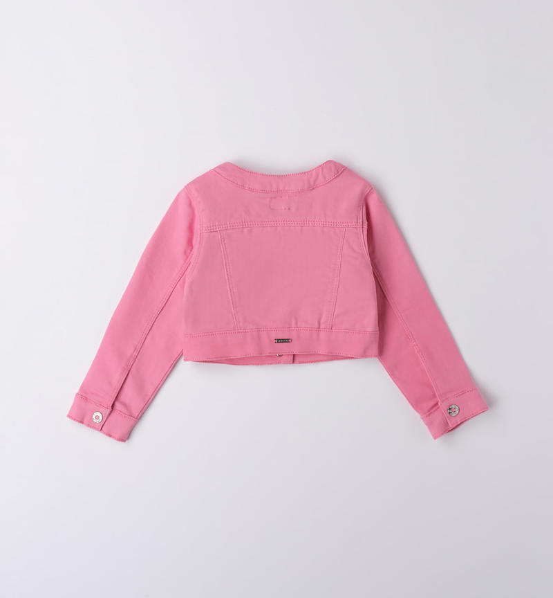 Sarabanda jacket with ruffles for girls from 9 months to 8 years ROSA-2426