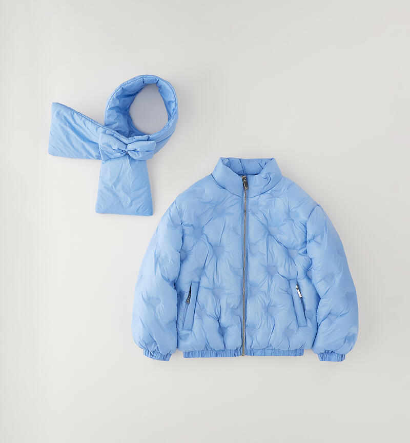 Girls' jacket with scarf CELESTE-3634