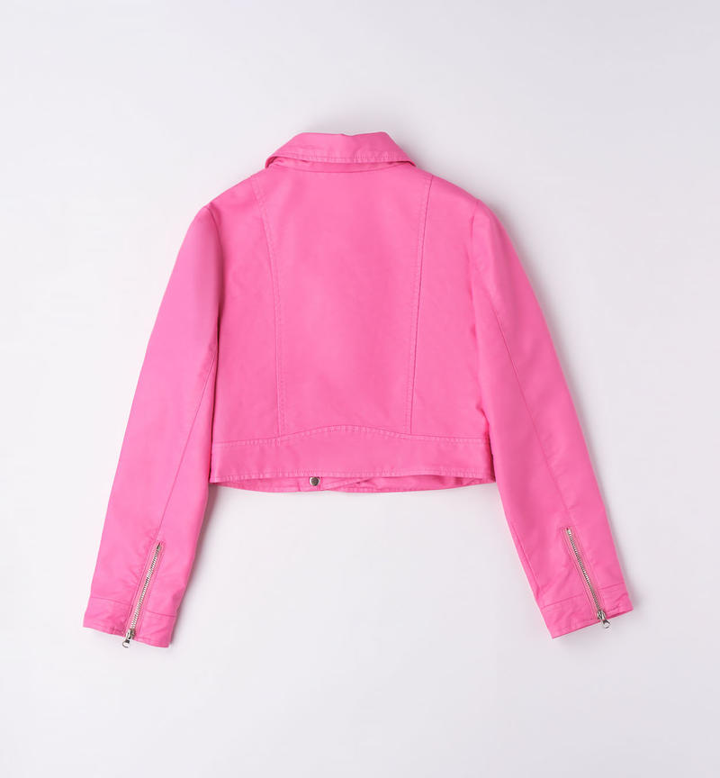 Sarabanda biker jacket for girls from 8 to 16 years ROSA-2426