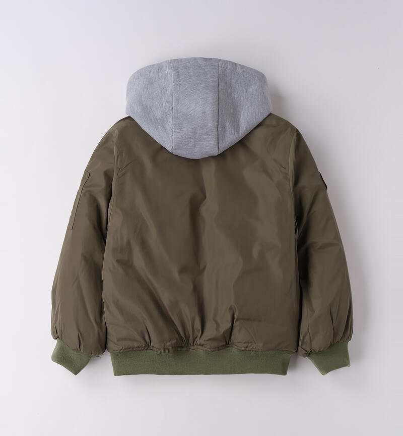 Giubbotto da ragazzo Sarabanda VERDE MILITARE-5554