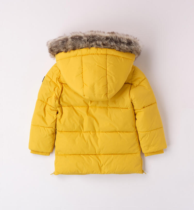 Sarabanda winter jacket for boys from 9 months to 8 years GIALLO-1516