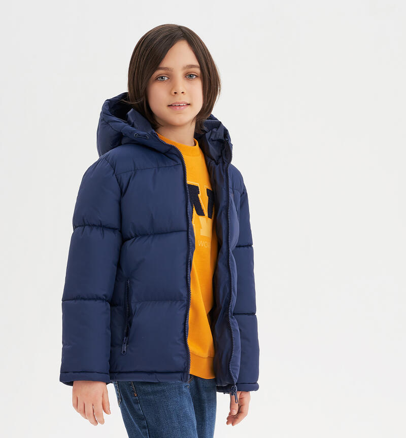 Sarabanda padded winter jacket for boys from 8 to 16 years NAVY-3547