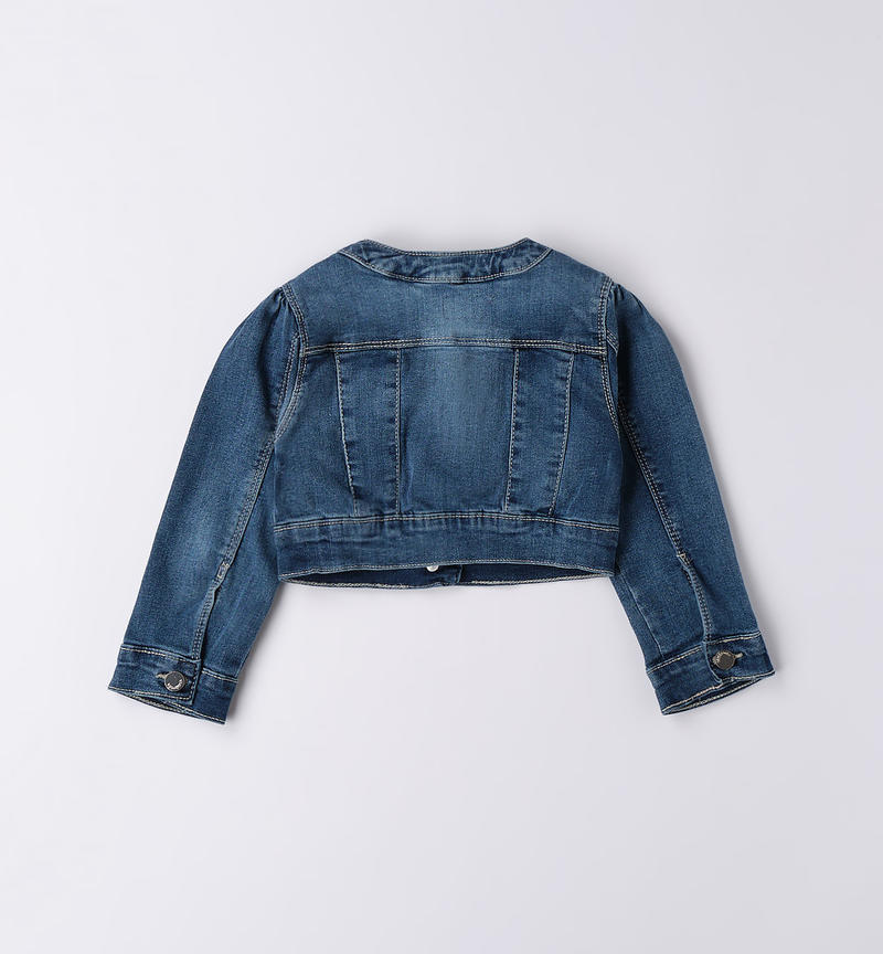 Giubbotto jeans con strass bambina da 9 mesi a 8 anni Sarabanda STONE WASHED-7450
