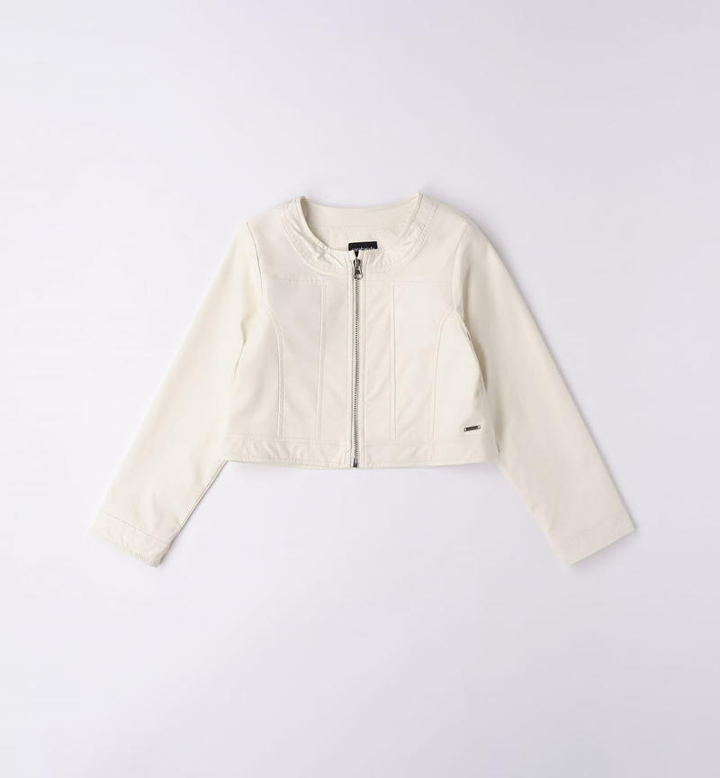 Sarabanda shiny jacket for girls from 8 to 16 years PANNA-0112