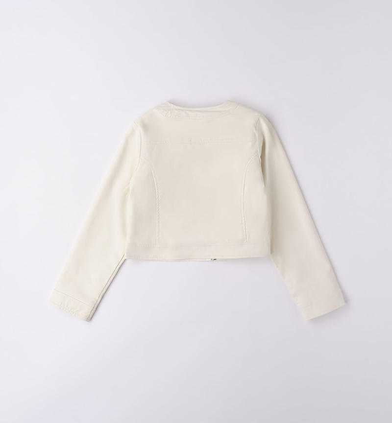 Sarabanda shiny jacket for girls from 8 to 16 years PANNA-0112