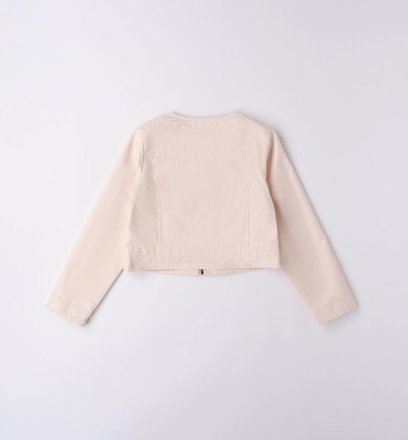 Sarabanda shiny jacket for girls from 8 to 16 years ROSA CIPRIA-2621