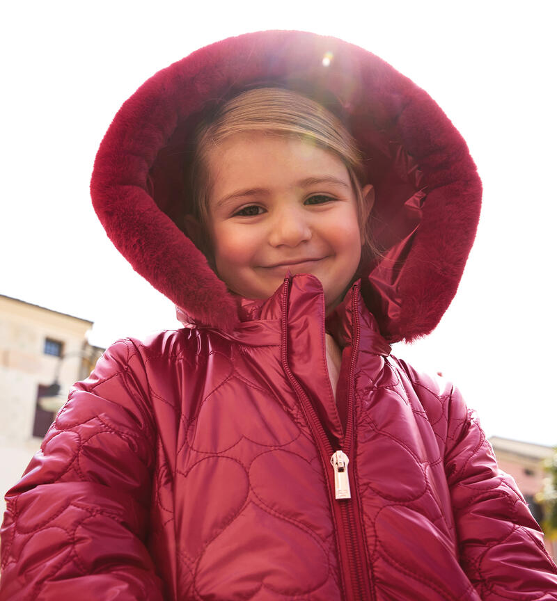 Long jacket for girls CHERRY-2356