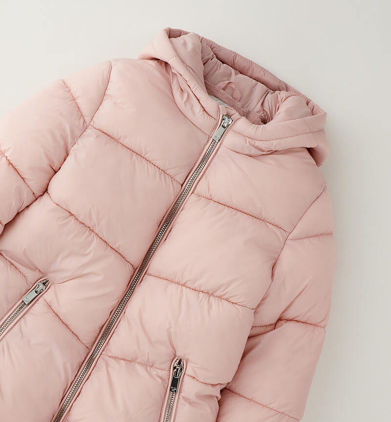 Long jacket for girls LIGHT PINK-2921