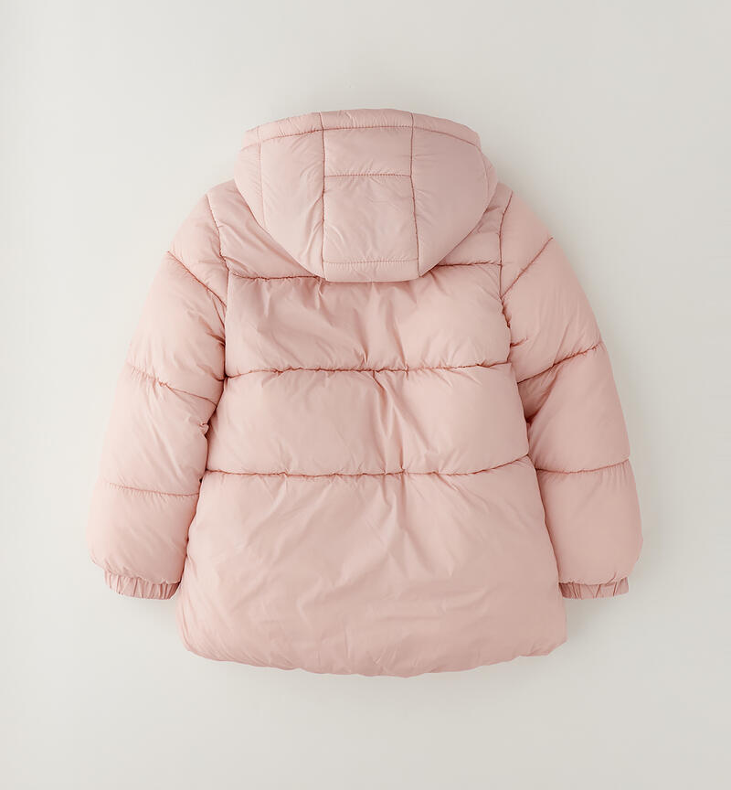 Long jacket for girls LIGHT PINK-2921