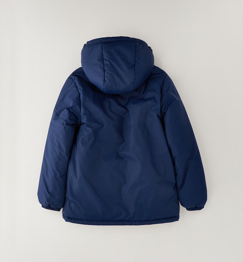 Giubbotto lungo ragazzo BLU-3656