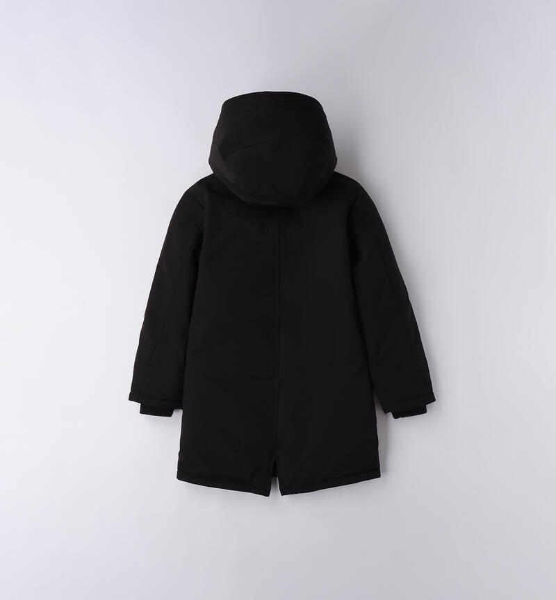 Giubbotto lungo ragazzo NERO-0658