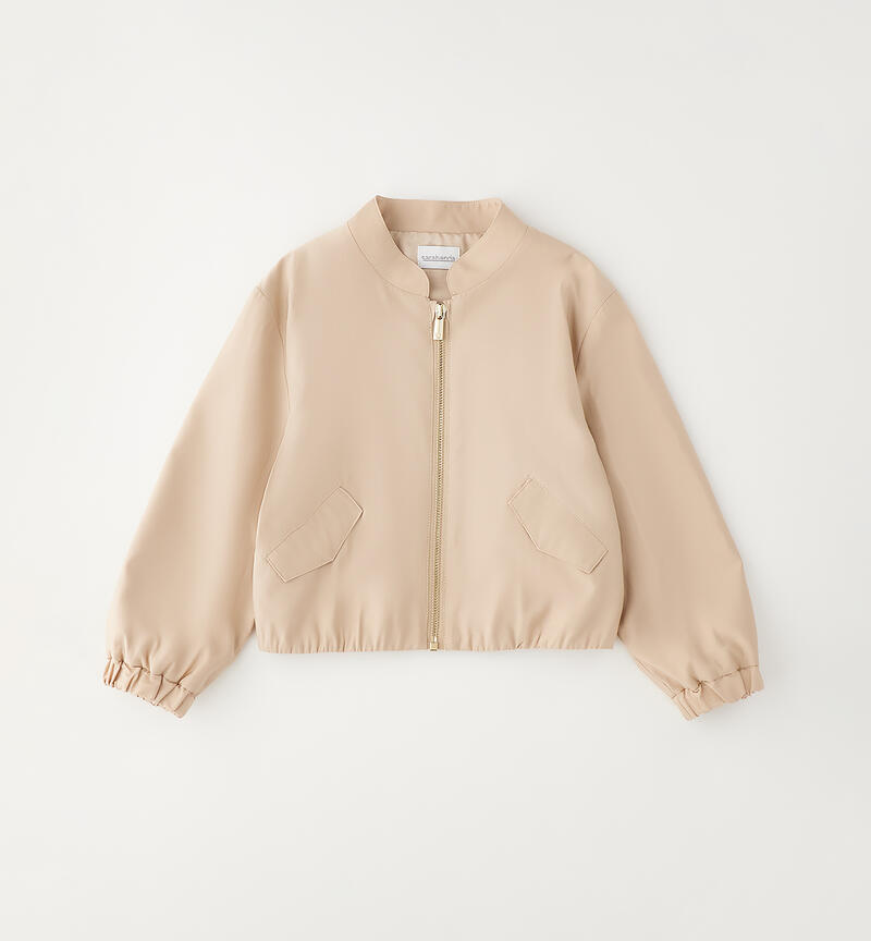 Sarabanda jacket for girls BEIGE-0941