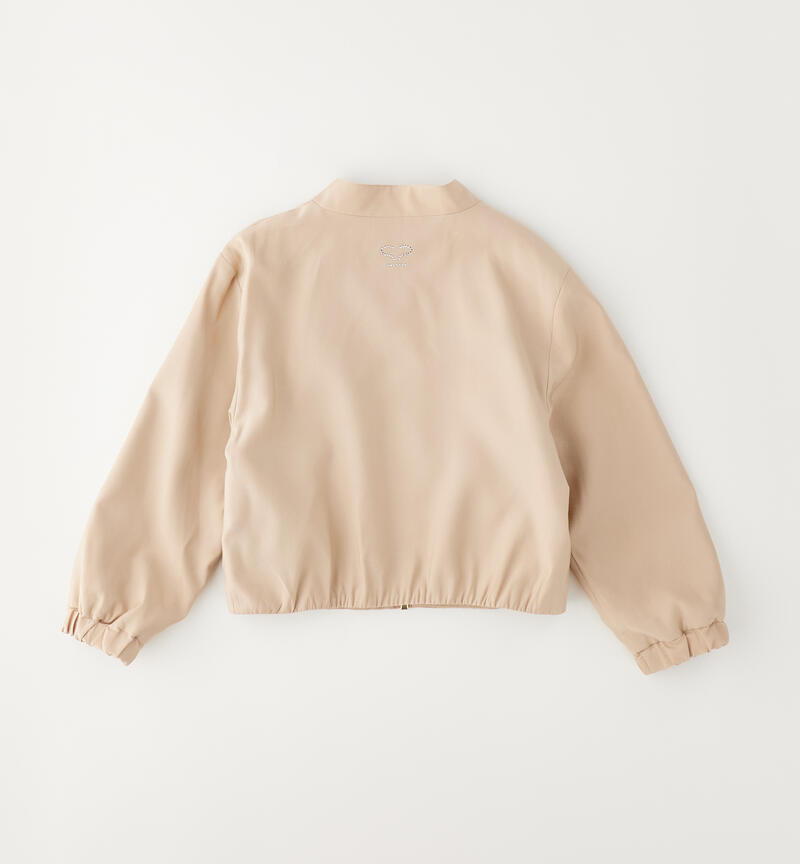 Sarabanda jacket for girls BEIGE-0941