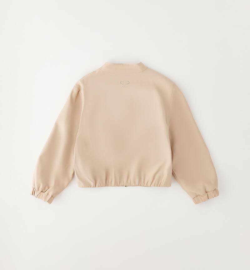 Sarabanda jacket for girls BEIGE-0941