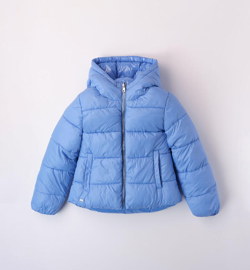 Sarabanda reversible jacket for girls from 8 to 16 years AZZURRO-3637