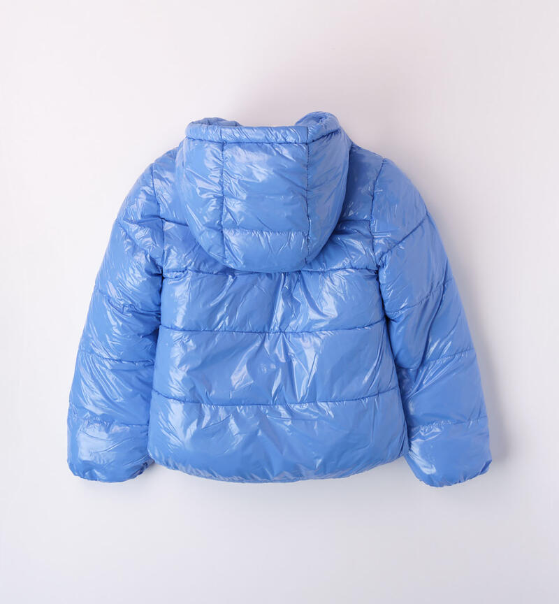 Sarabanda reversible jacket for girls from 8 to 16 years AZZURRO-3637