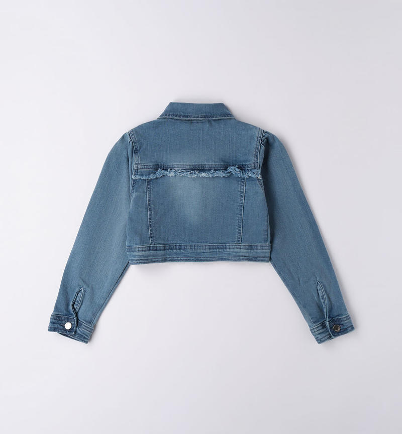 Giubbotto ragazza jeans da 8 a 16 anni Sarabanda STONE BLEACH-7350