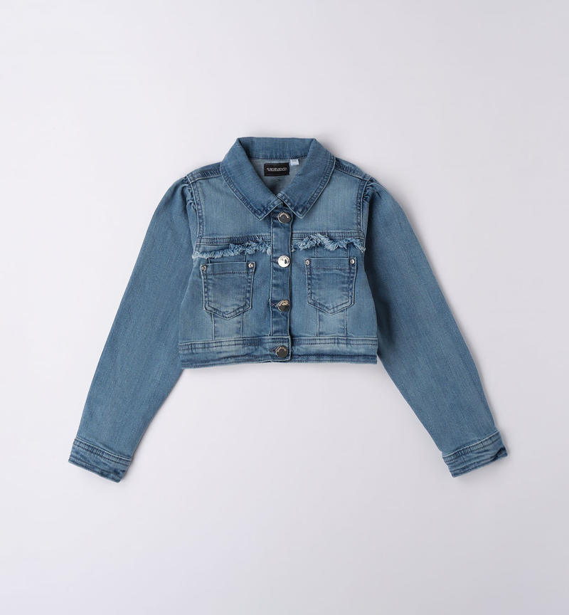 Giubbotto ragazza jeans da 8 a 16 anni Sarabanda STONE BLEACH-7350