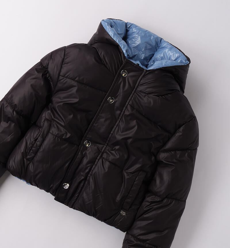 Reversible jacket for girls AZZURRO-3762